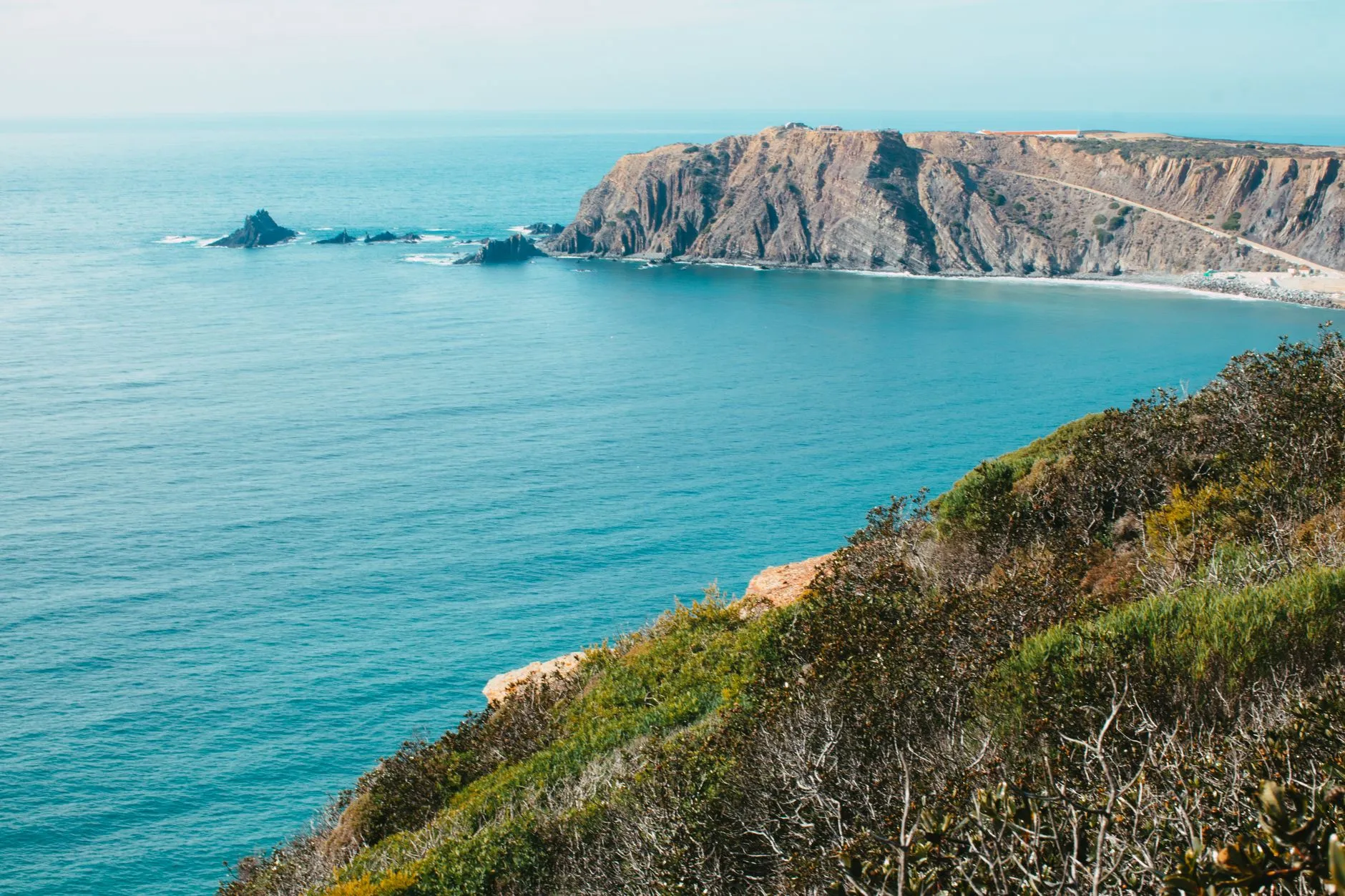 The headland and needle rock at Arrifana