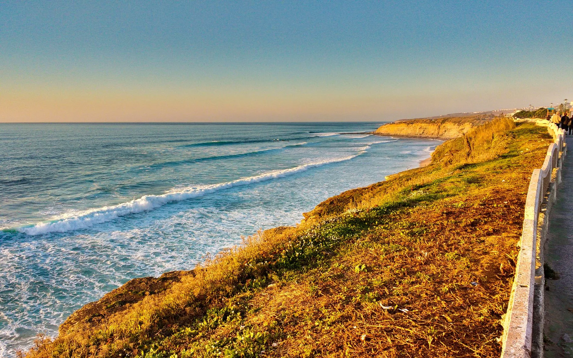 The reserve's coastline, four kilometers of waves