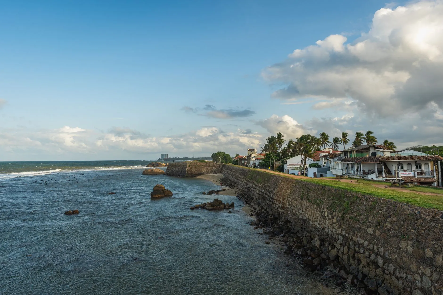 The seaward ramparts of Galle Fort