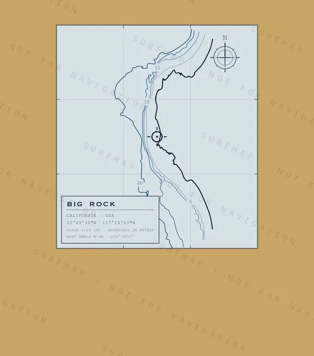 Big Rock chart, the full artwork printed on the back