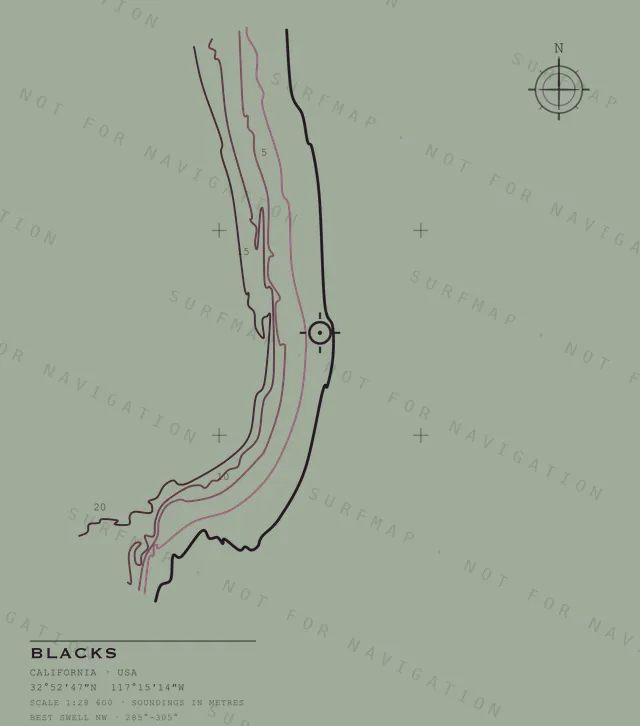 Blacks chart, the full artwork printed on the back