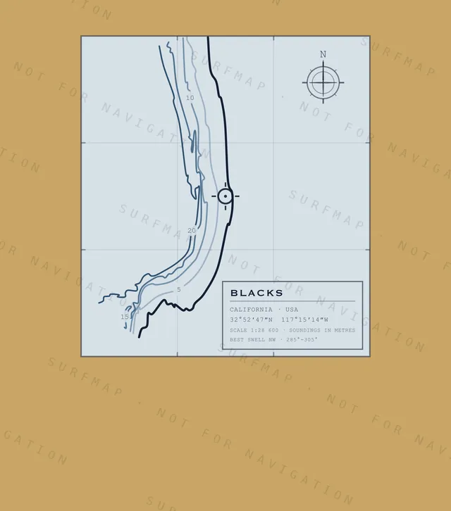 Blacks chart, the full artwork printed on the back