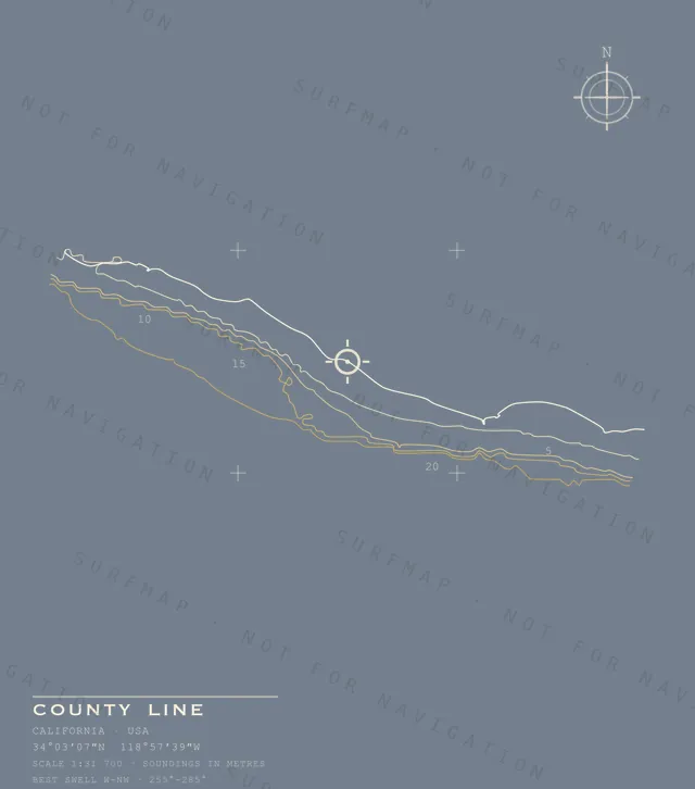 County Line chart, the full artwork printed on the back