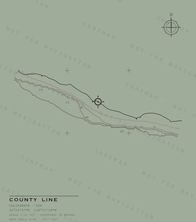County Line chart, the full artwork printed on the back