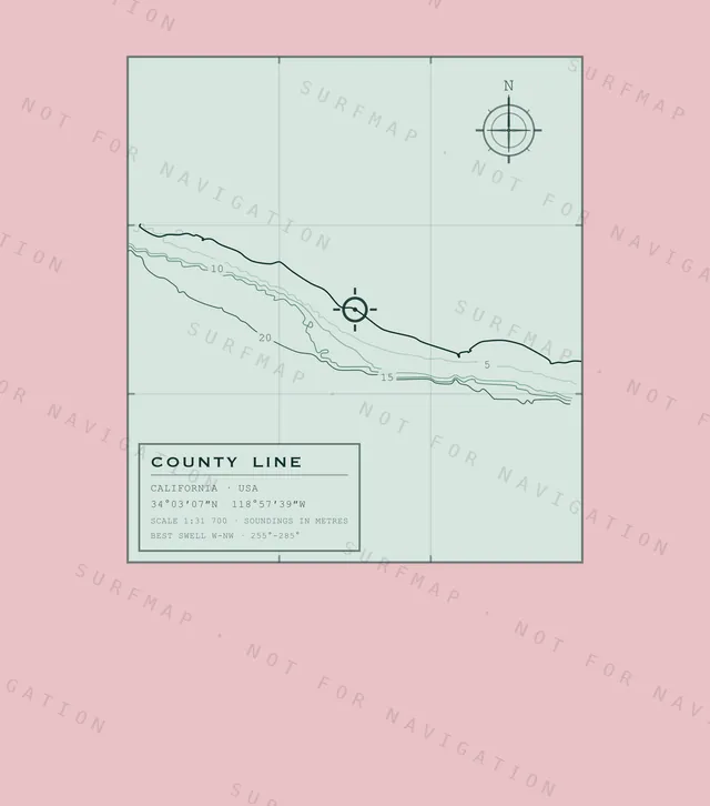 County Line chart, the full artwork printed on the back
