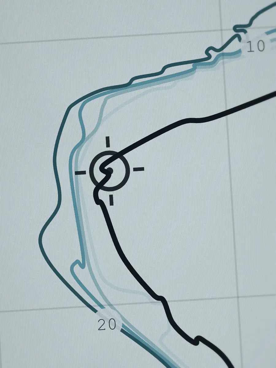 Close-up of the Domes peak and the depth contours around it