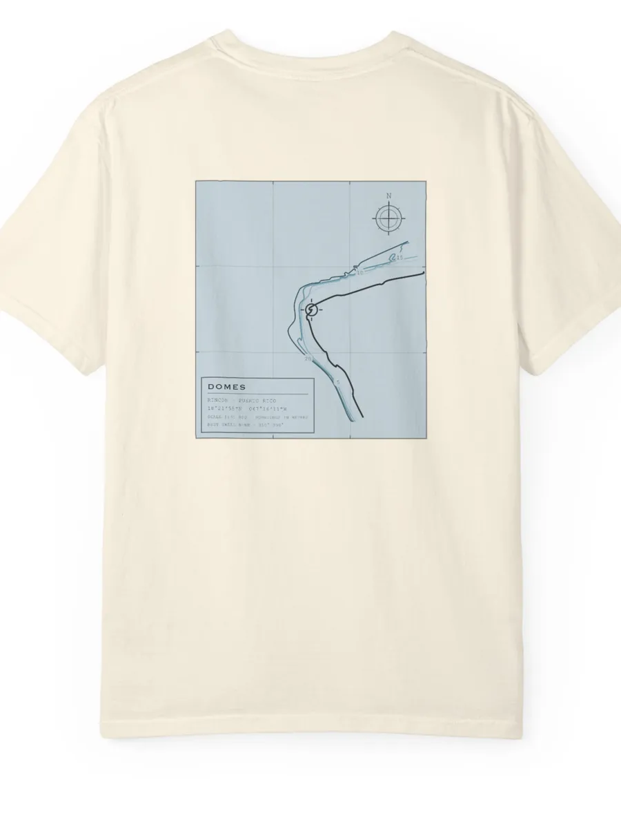 Domes tee laid flat, back up