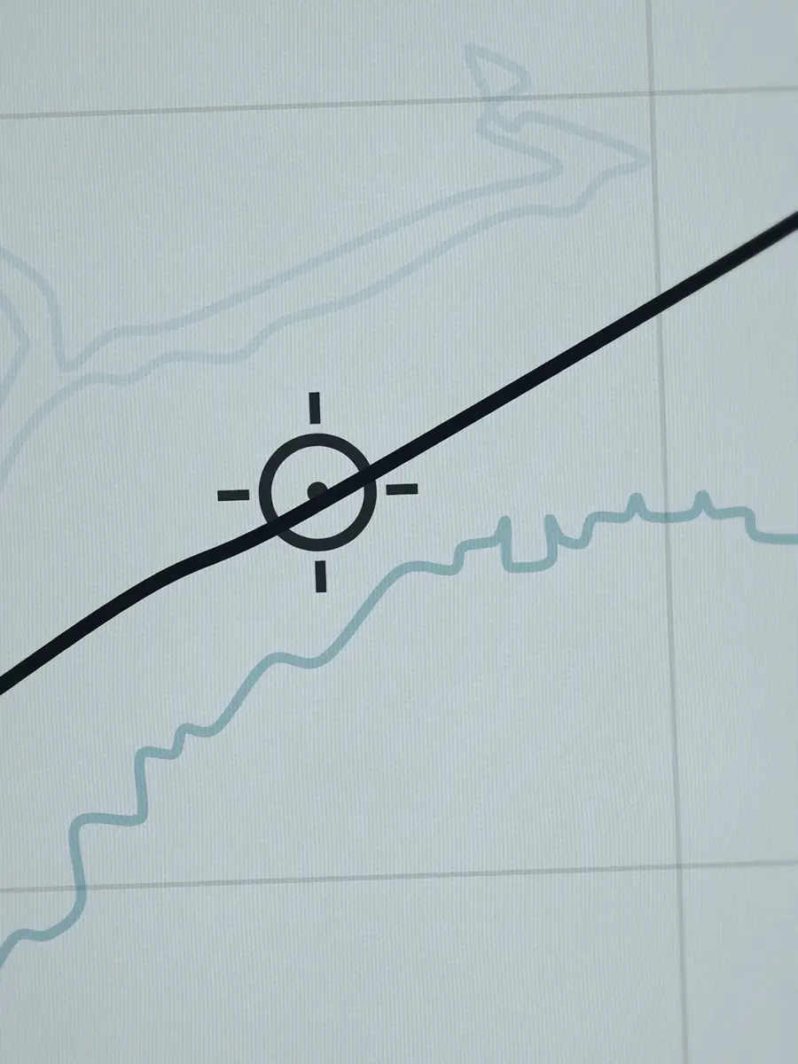 Close-up of the Folly Beach peak and the depth contours around it