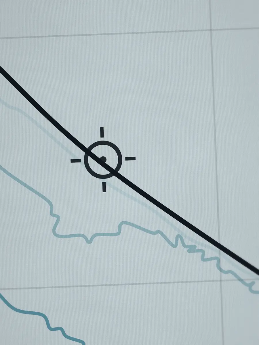 Close-up of the Huntington Beach peak and the depth contours around it