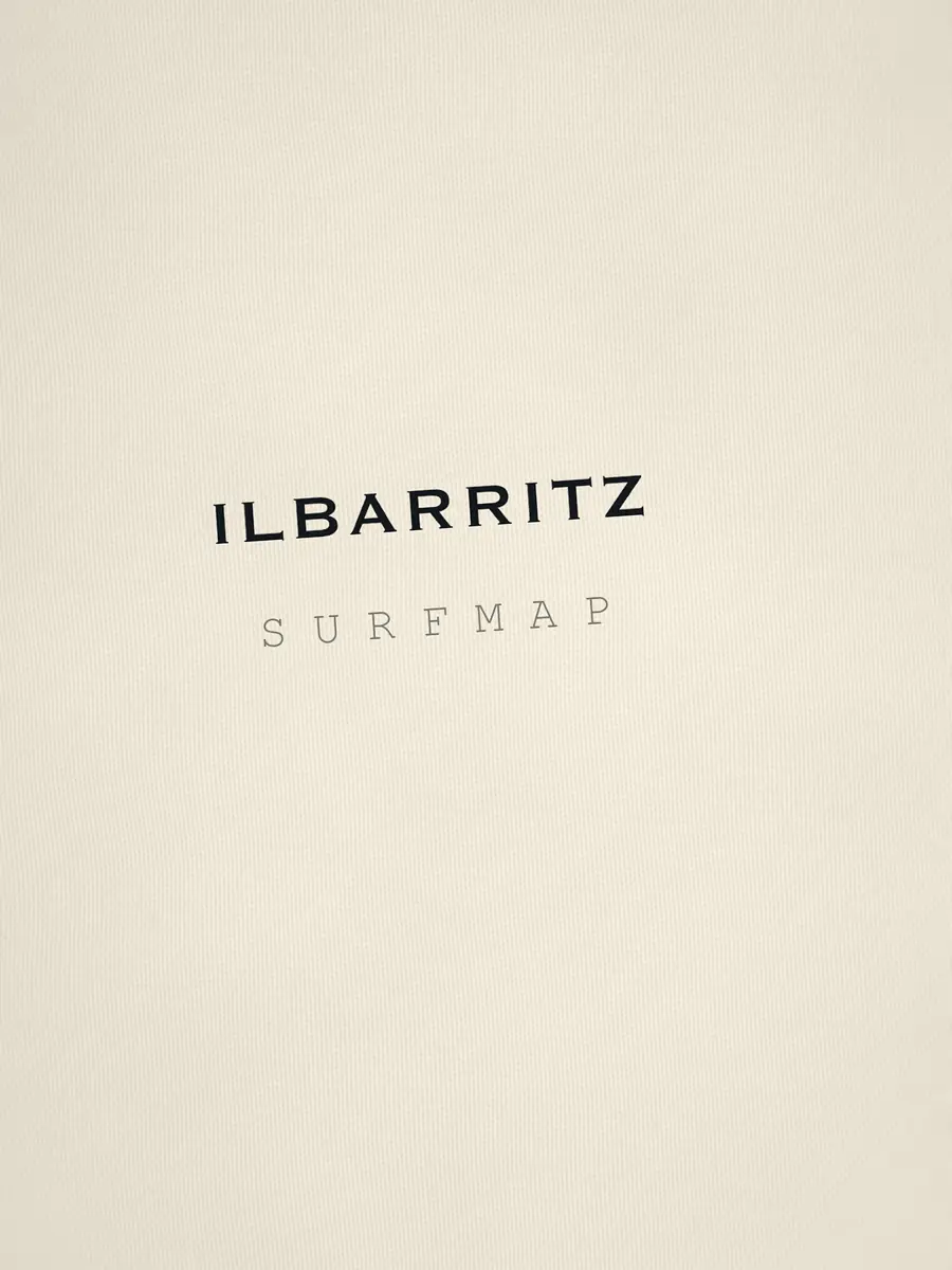 Close-up of the Ilbarritz name printed over the heart