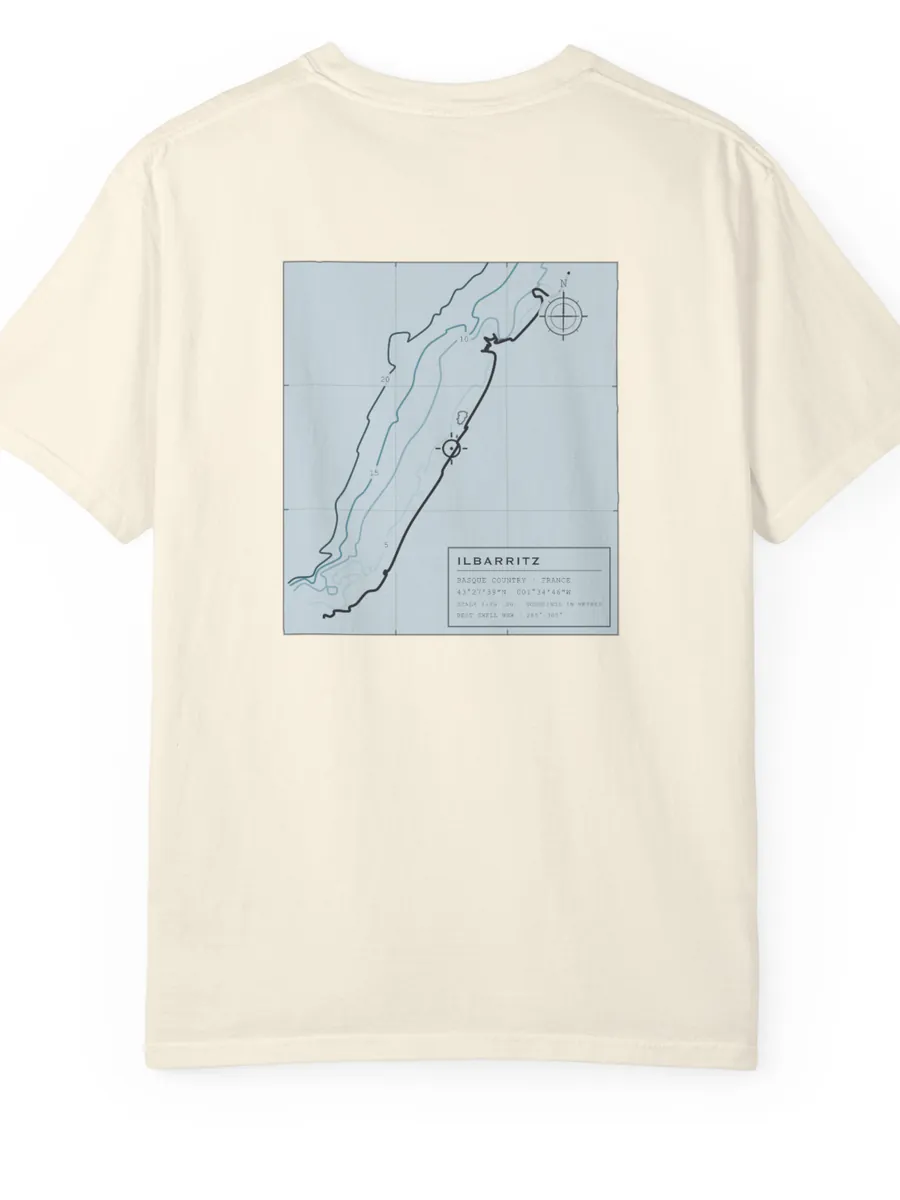 Ilbarritz tee laid flat, back up