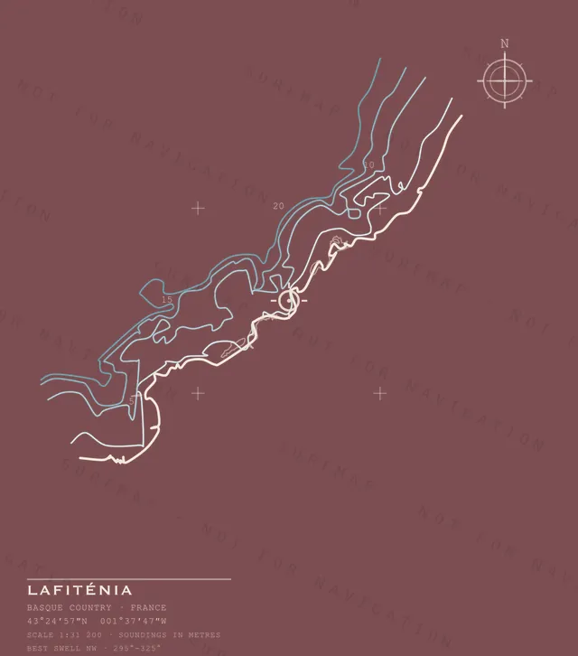Carte de Lafiténia, l’illustration complète imprimée dans le dos