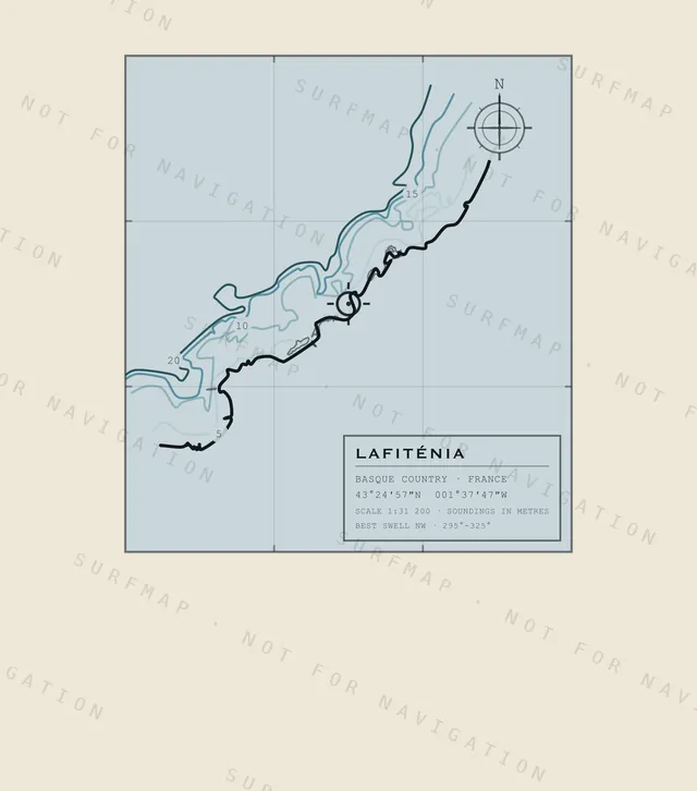 Lafiténia chart, the full artwork printed on the back