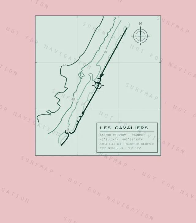 Les Cavaliers chart, the full artwork printed on the back