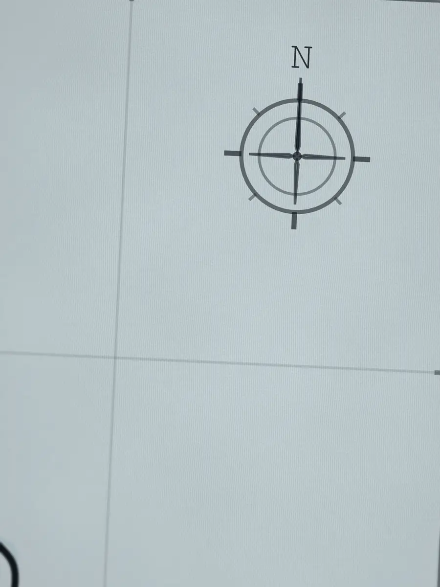 Close-up of the Makaha compass rose, printed into the cotton