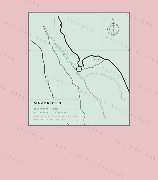 Mavericks chart, the full artwork printed on the back