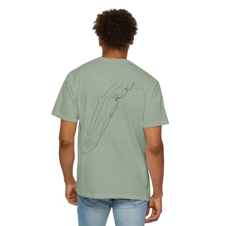Milady Open Chart tee in Bay, worn