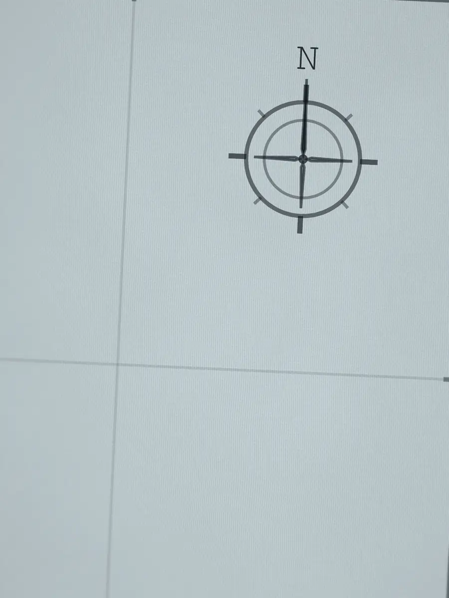 Close-up of the Nazaré compass rose, printed into the cotton