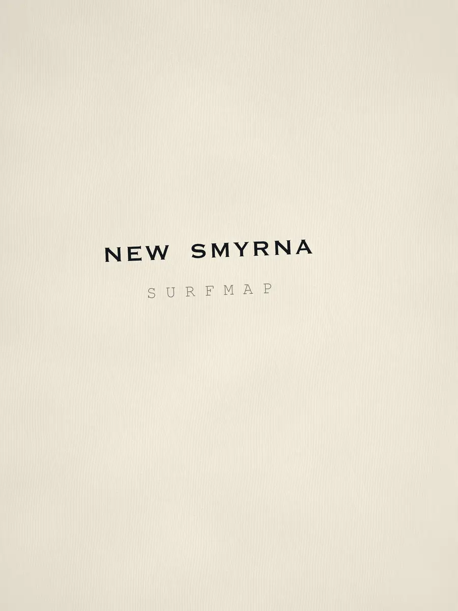 Gros plan sur le nom New Smyrna imprimé sur le cœur