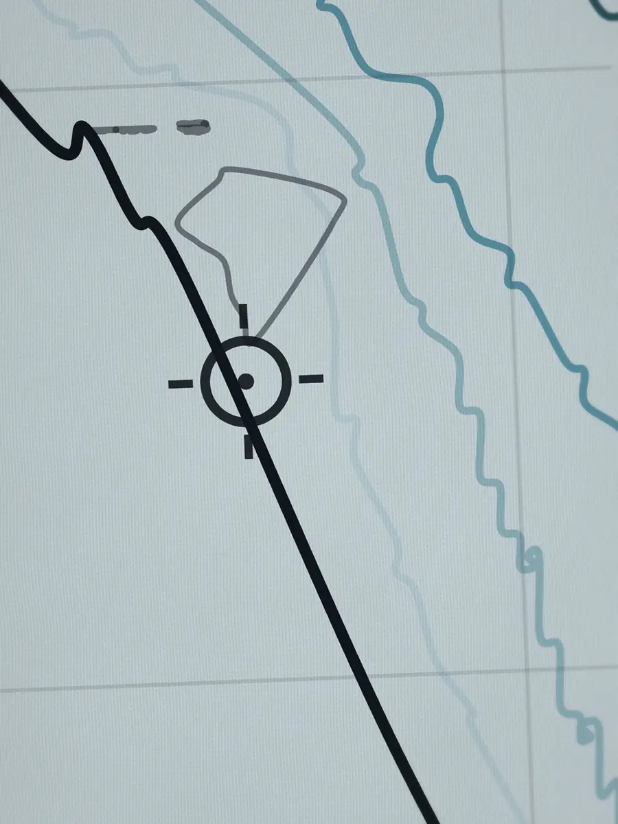 Gros plan sur le pic de New Smyrna et ses lignes de profondeur