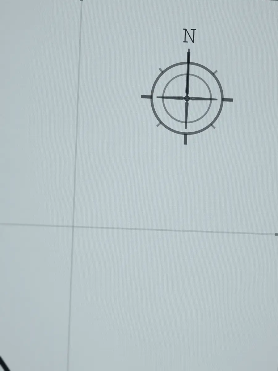 Close-up of the Oceanside compass rose, printed into the cotton