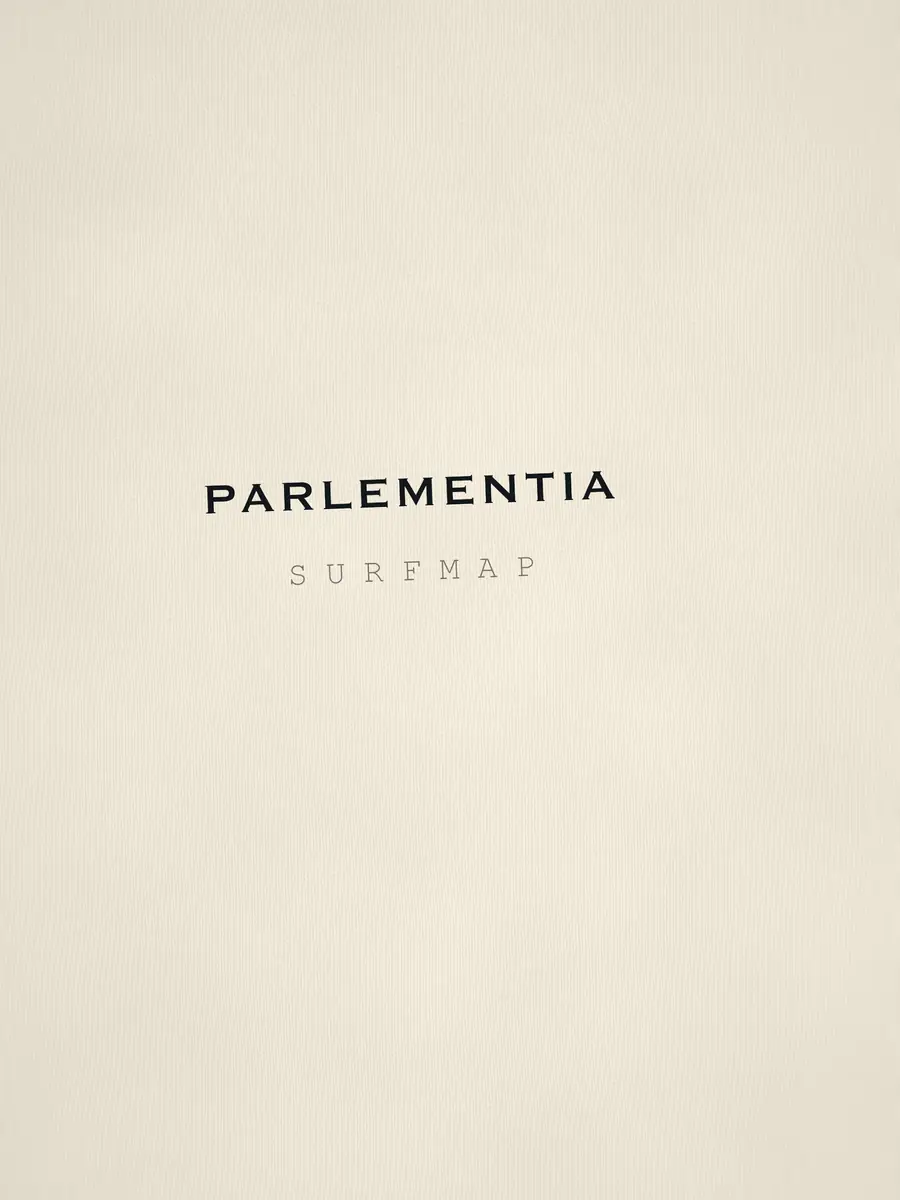 Close-up of the Parlementia name printed over the heart