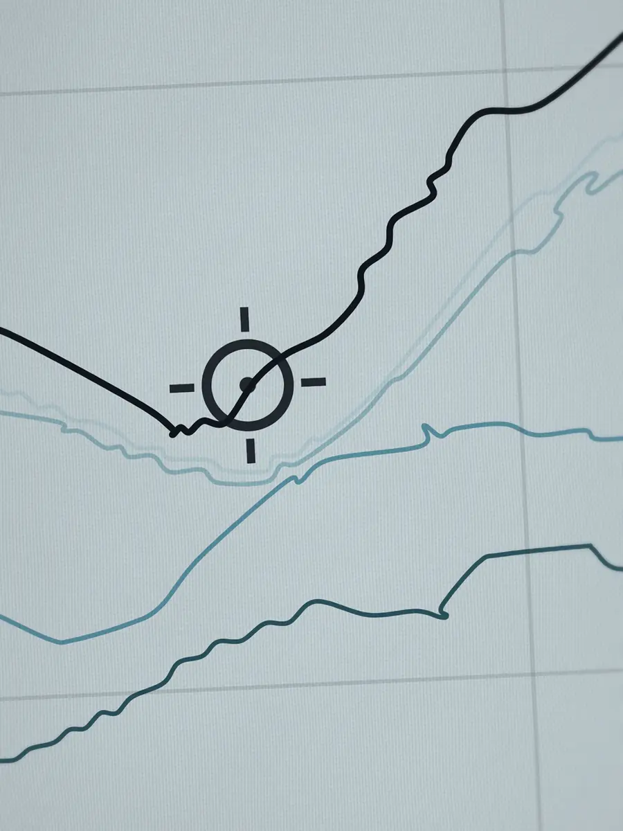 Close-up of the Pleasure Point peak and the depth contours around it
