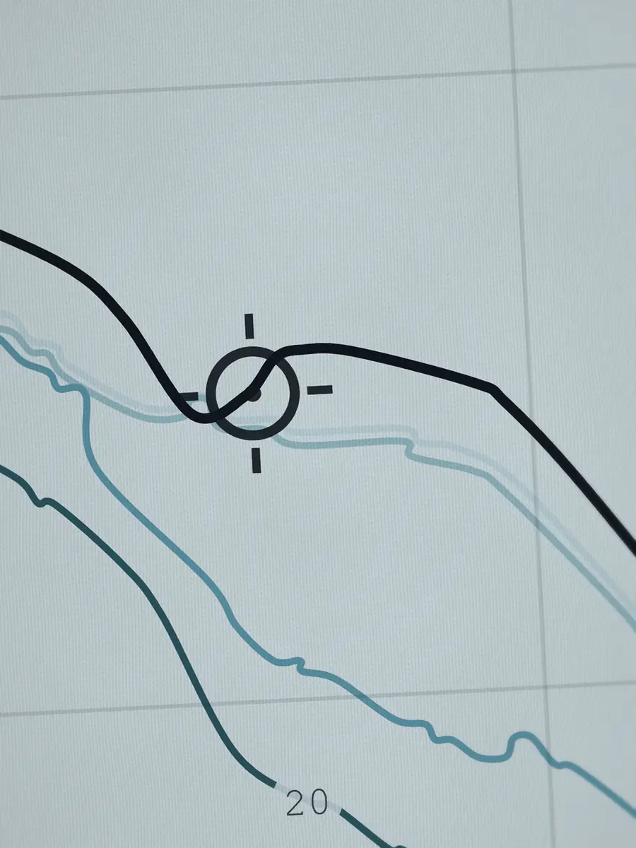 Close-up of the Rincon peak and the depth contours around it