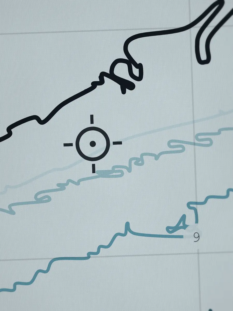 Close-up of the Rockaway peak and the depth contours around it