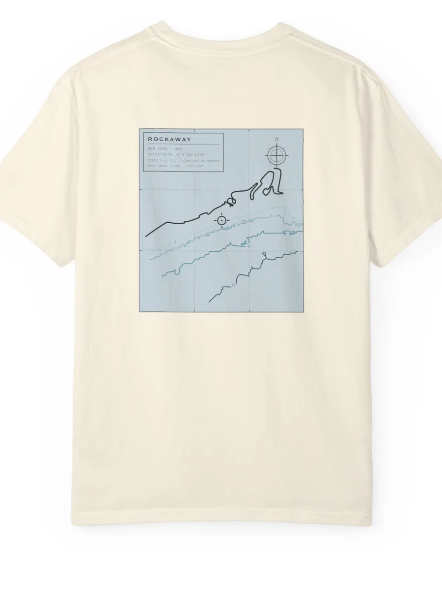 Rockaway tee laid flat, back up