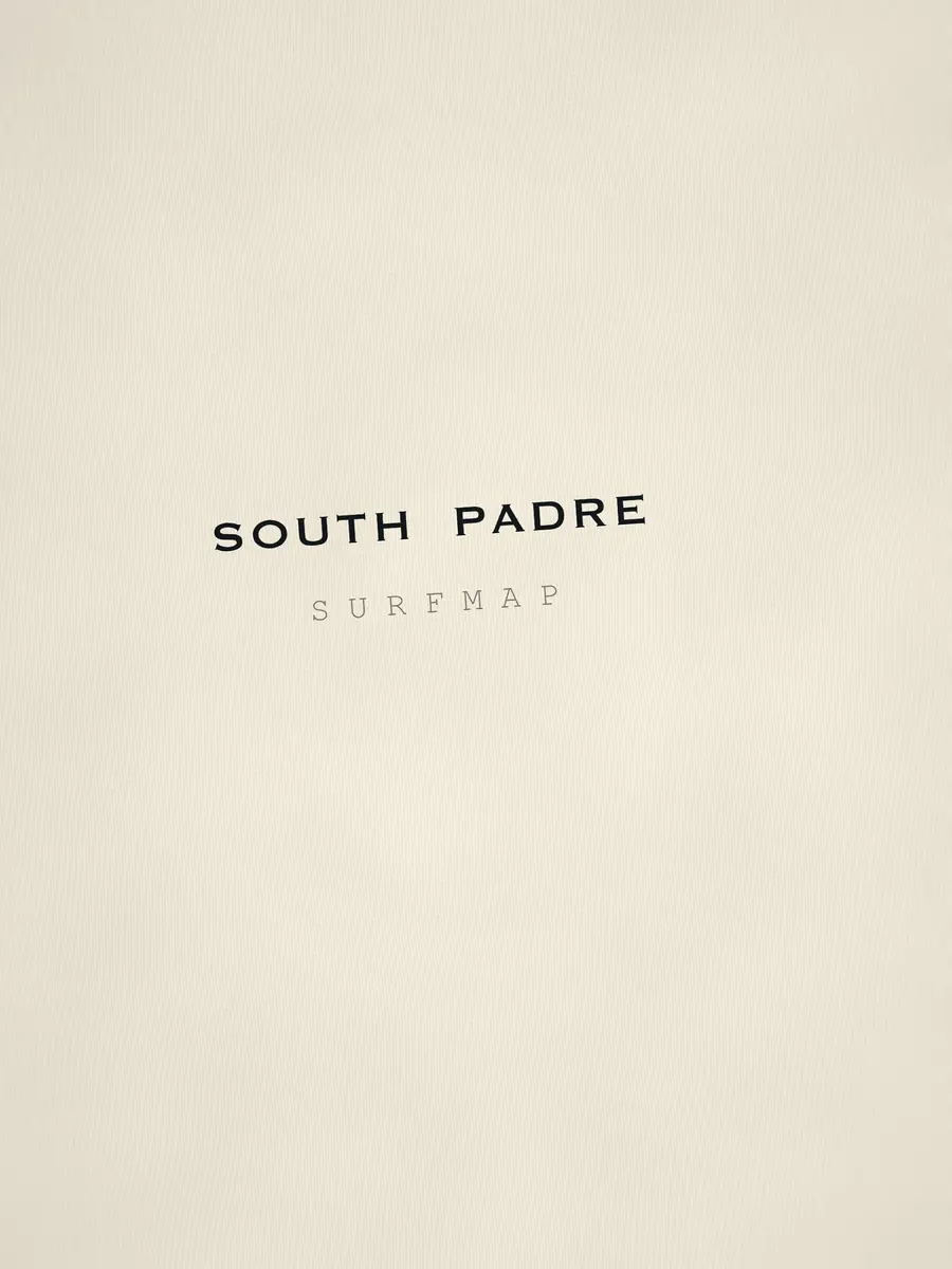 Close-up of the South Padre name printed over the heart