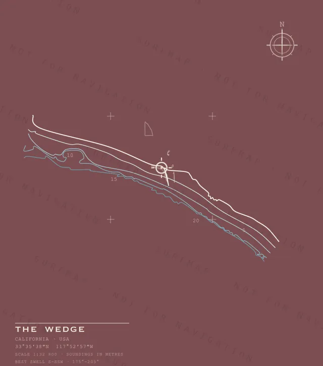 The Wedge chart, the full artwork printed on the back