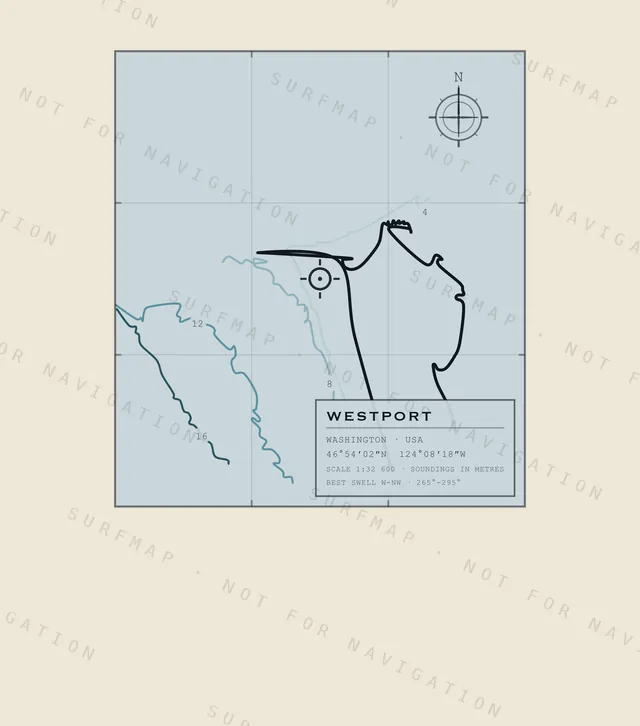 Westport chart, the full artwork printed on the back