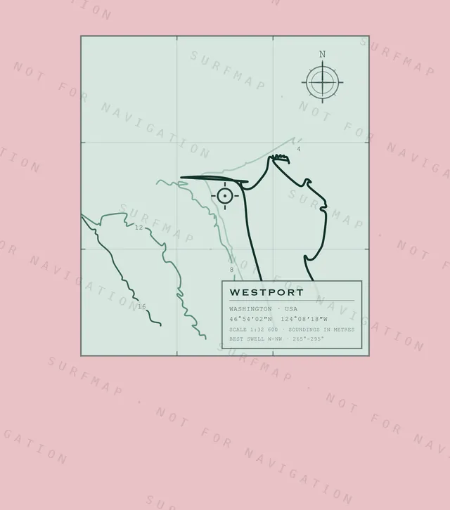 Westport chart, the full artwork printed on the back